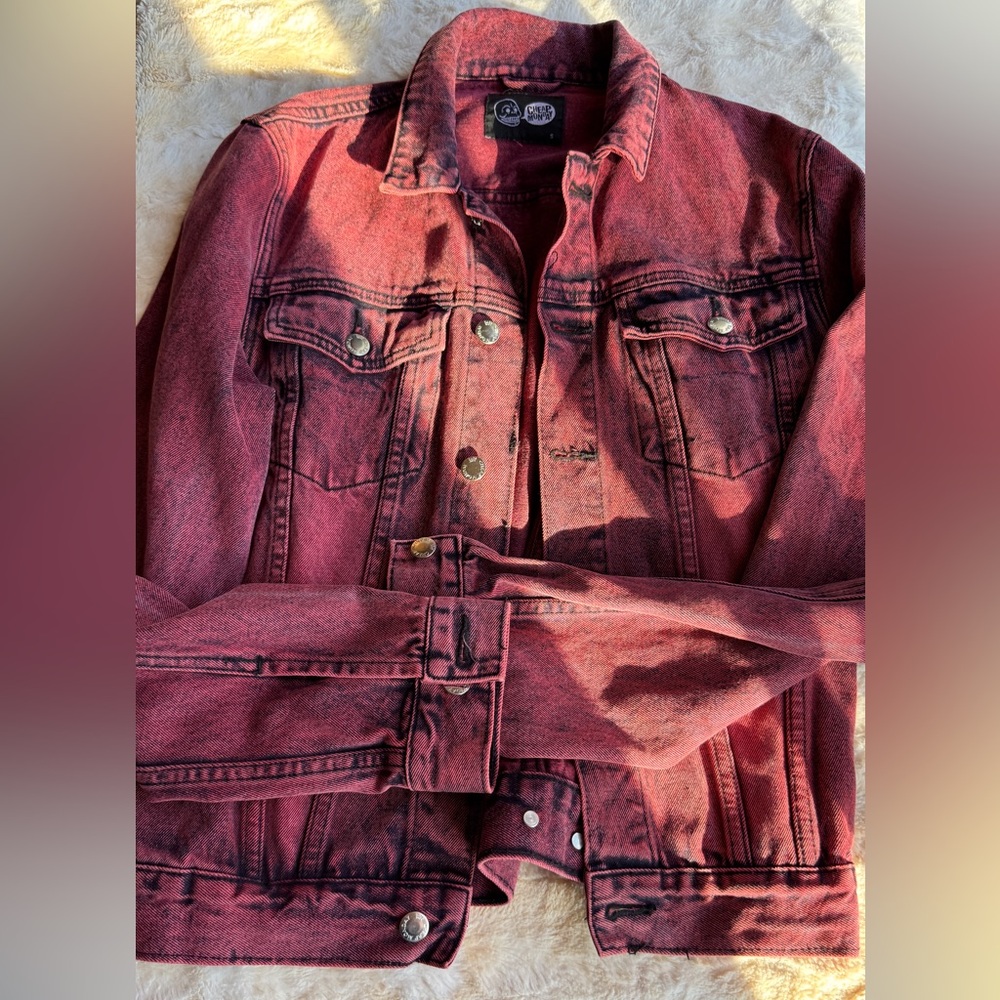 Cheap Monday Red Denim Jacket